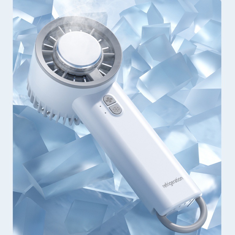 跨境半导体冰敷制冷风扇手持便携式小型桌面充电涡轮迷你usb风扇