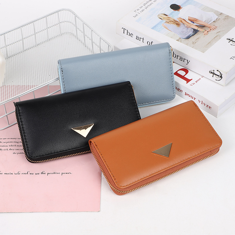 New Simple Women's Purse Long Hand Bag Mobile Phone Bag Large Coin Wallet Large Capacity Card Bag full figure