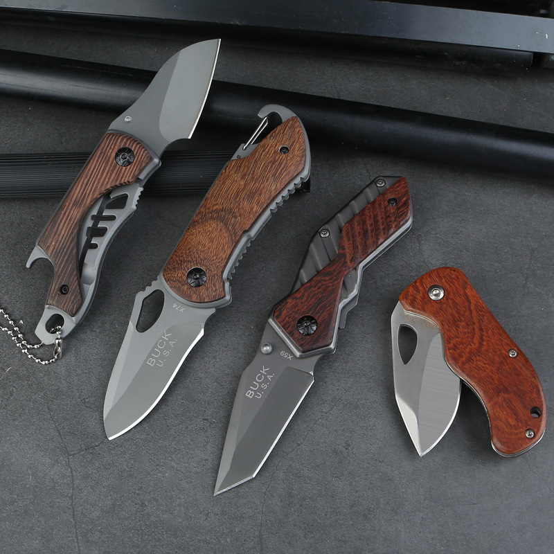 Factory-direct outdoor folding knife, mini portable multi-functional keychain knife, camping essentials Application Scenario