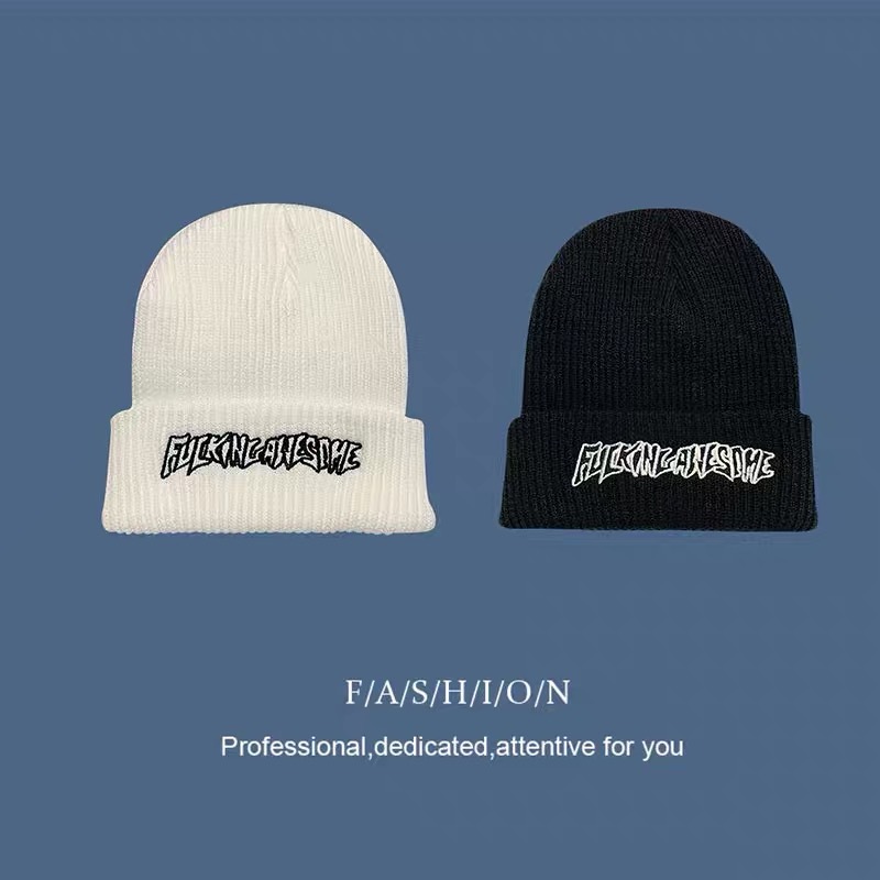 2022 autumn and winter cold hat woolen hat beanie braided hat dome fashion embroidered knitted hat wholesale from stock