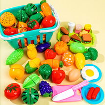 切水果的玩具切切乐女孩仿真蔬菜蛋糕篮子儿童过家家厨房玩具套装
