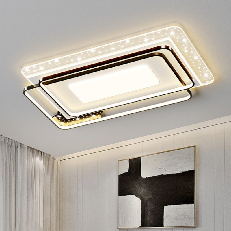 Zhongshan Lighting, living room lamp, led energy-saving ceiling lamp, light luxury full-house set, lighting combination, full-spectrum translucent lamp Application Scenario