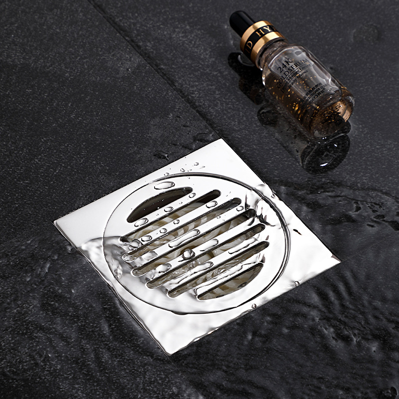 Stainless Steel Thickened Floor Drain 6 % Washing Machine Floor Drain Odor Prevention Shower Room Plastic Side Drain Engineering Specification drawing