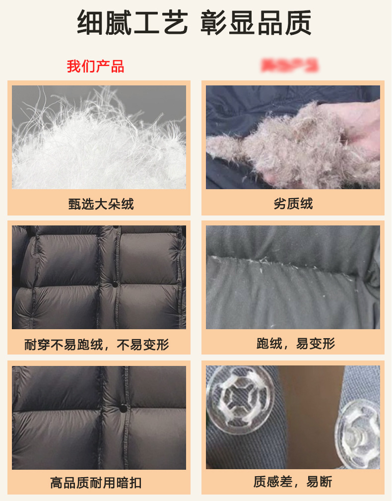 泡芙羽绒服女2025冬季新款短款外套鸭绒高充绒量高级感平湖批发详情20