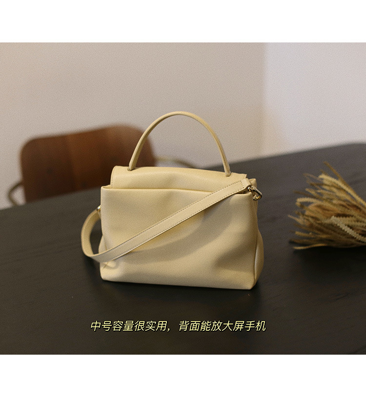 2025春夏新款头层牛皮通勤手提单肩复古简约大容量女包箱包皮具男士包袋详情30