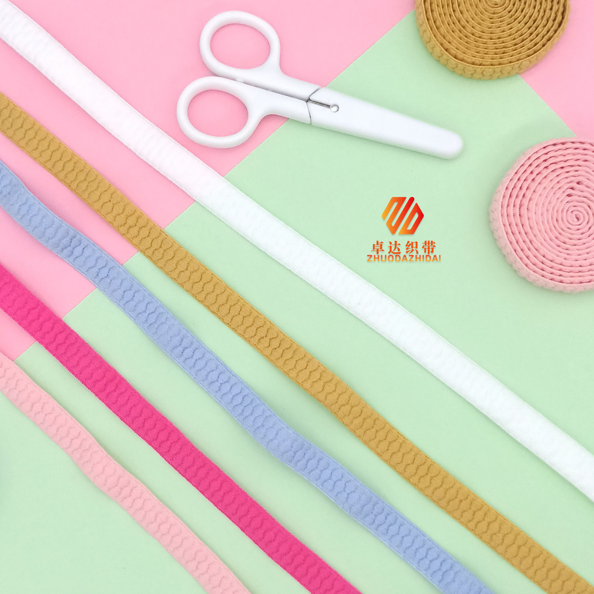 Manufacturers Wholesale Suede Soft Underwear Shoulder Strap Black And White Spot Nylon High Elastic Elastic Color Elastic Webbing Application Scenario