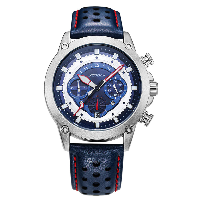 sinobi relojes de hombre de negocios moda impermeable reloj multifuncional hombres reloj de cuarzo transfronterizo comercio exterior al por mayor 9864 Item Picture