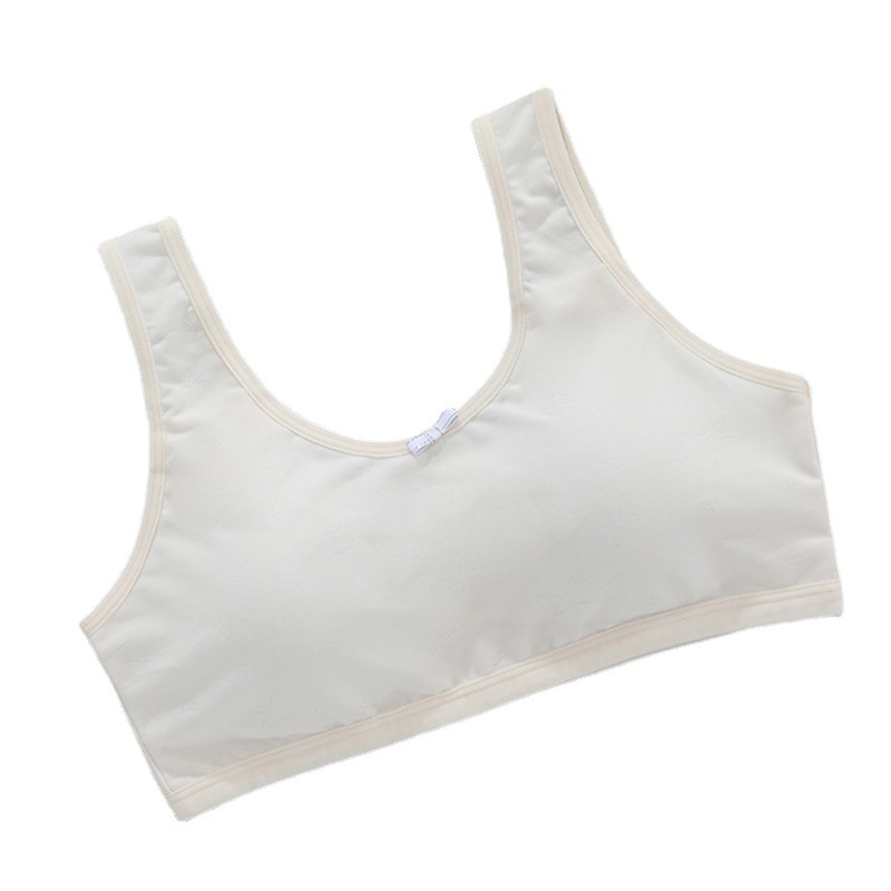 Girly bra Bra fixed cup cover comfortable breathable wide shoulder strap Junior high school vest without underwire 2022 new model Item Picture