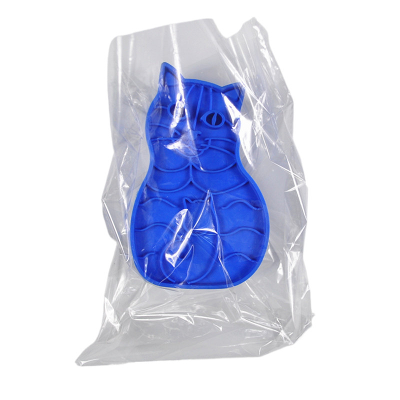 Pet brush, long-haired dog and cat face shape bath brush, thick comb, pet dog and cat bath hair comb, cat face brush Specification image