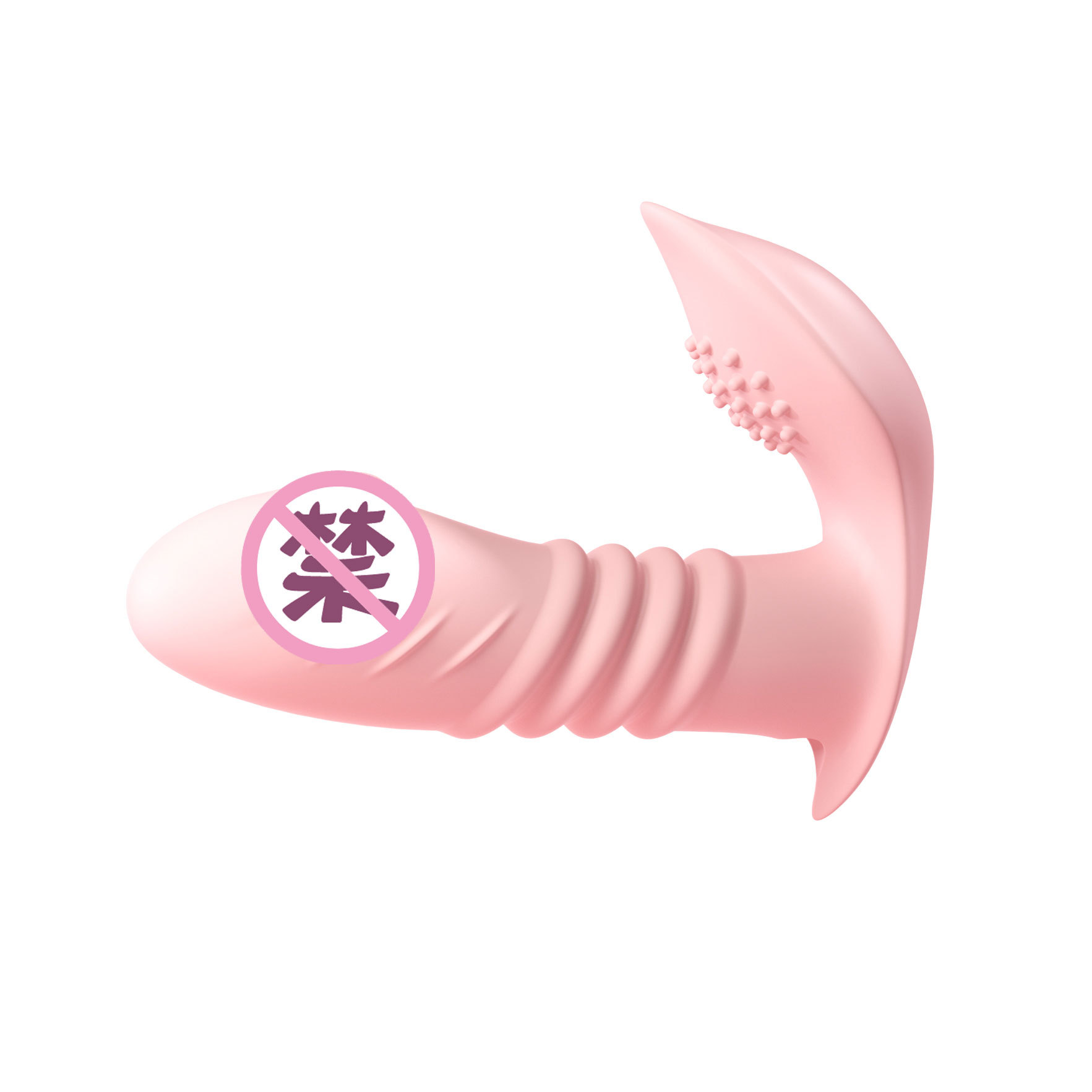 Telescopic wearable egg-jumping charging remote control mobile phone mini-program control heating dual vibration masturbation device details Picture