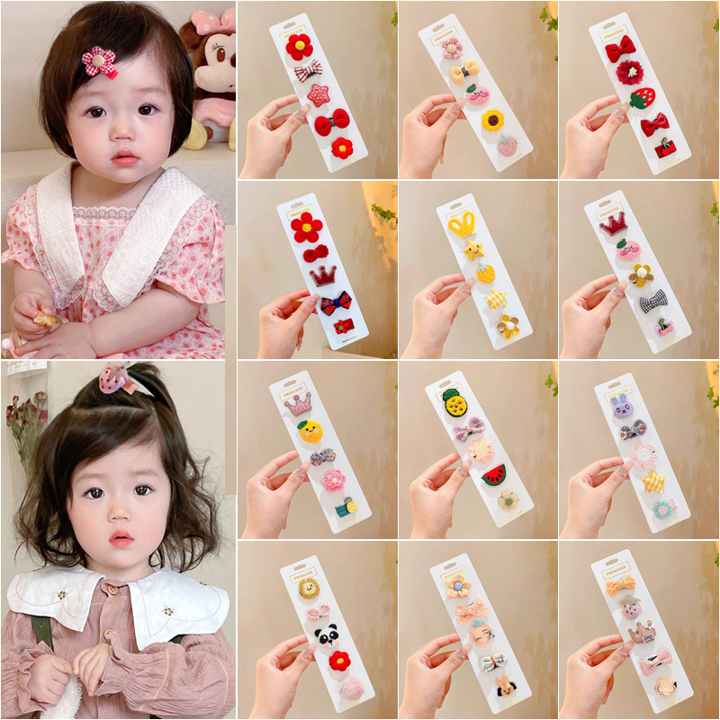 婴幼儿汗毛夹头饰女宝宝可爱不伤发胎毛发夹2025新款刘海碎发发卡