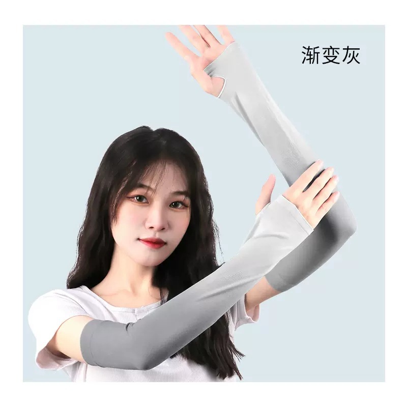 防晒袖/防晒冰丝袖套/迷彩袖套/运动袜/女士防晒套袖产品图