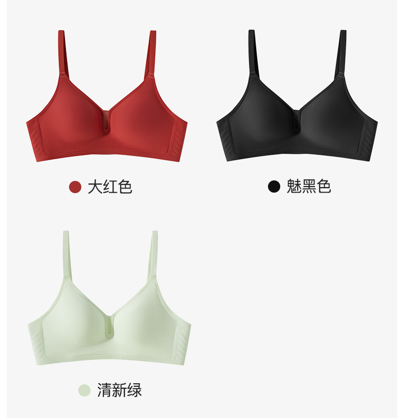 品牌同款云朵呼吸杯裸感无痕内衣女果冻软支撑透气聚拢小胸文胸罩详情27