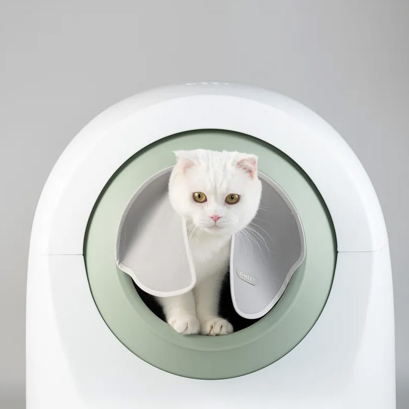 Electric intelligent automatic cat litter box fully closed to prevent splashing and automatic cleaning of cat litter box Specification drawing