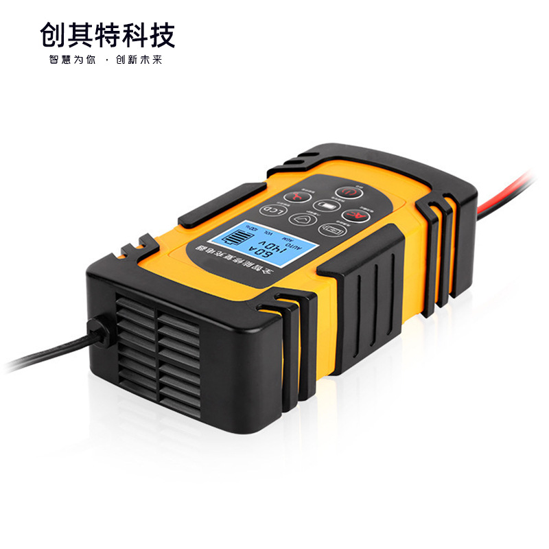 Car Battery Charger 12V Lead-Acid Battery 24V Intelligent Pulse Repair Motorcycle Forklift Fully Automatic details Picture