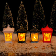 圣诞房子风灯可爱少女圣诞节小夜灯手提氛围灯桌面摆件装饰品批发
