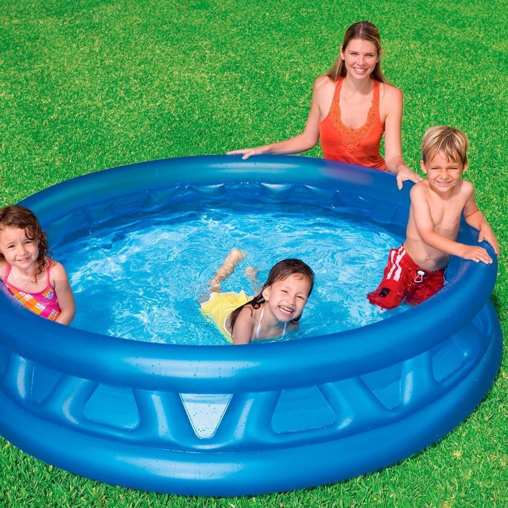 American INTEX 58431 wall soft water pool, flying disc water pool, inflatable water pool, ocean ball pool, thickened children's swimming pool details Picture