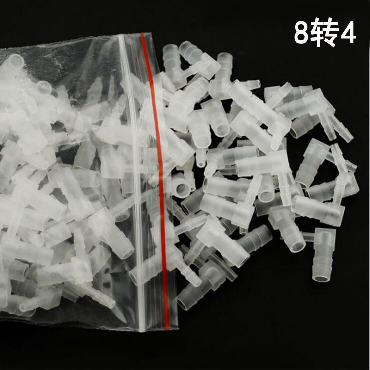 Tank oxygen pipe accessories Aquarium supplies Split right Angle elbow oxygen hose connector 8 turn 4 6 turn 4 4 turn 4 Application Scenario