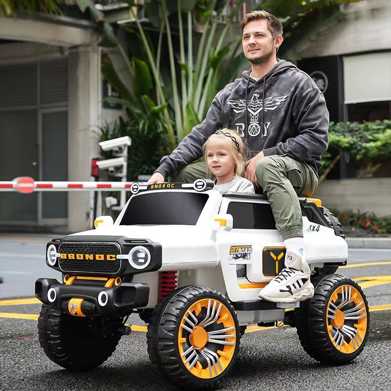 皮尔斯大型儿童电动车四轮汽车双人可坐大人越野遥控玩具车超大号四驱车详情图5