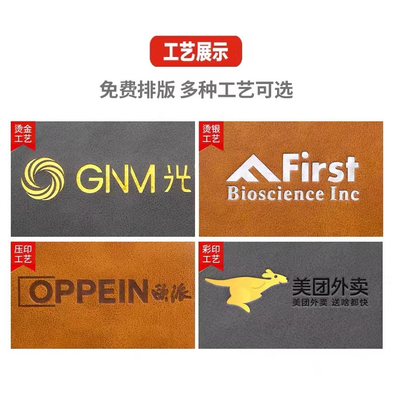 A5 Hard Shell Notebook Simple Ins Wind Meeting Record This Business Office Record Book Custom Logo Specification drawing