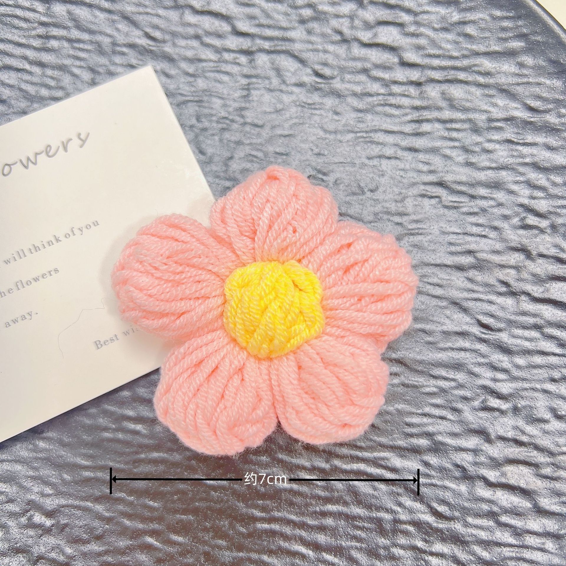 手工毛钱7厘米勾花DIY泡芙花发饰发件服装辅鞋帽箱包毛衣装饰辅料详情17