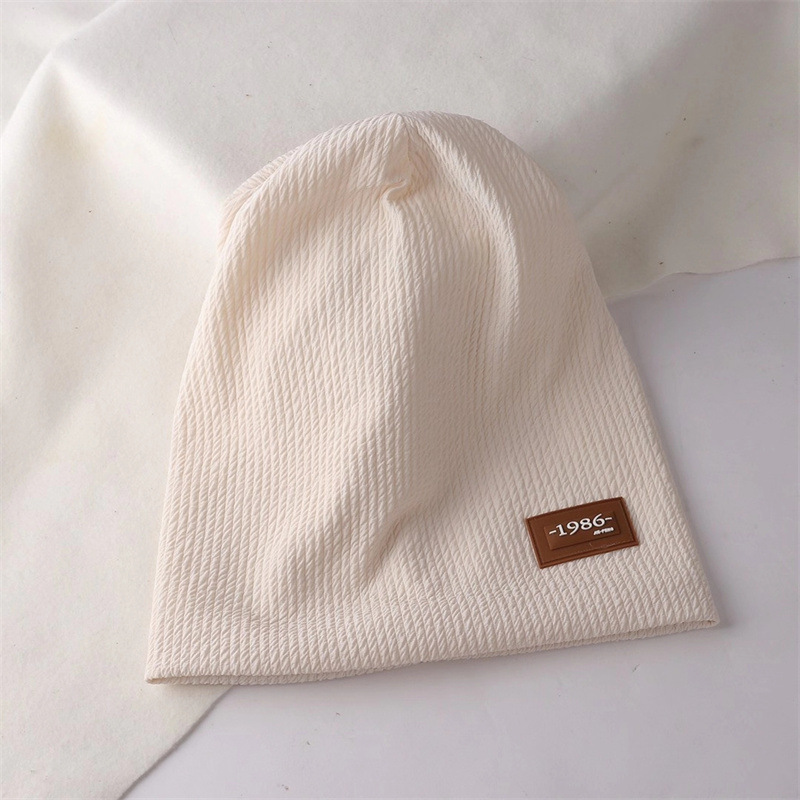 "National trend label, Dui Dui hat, women's spring and autumn thin, fashionable and versatile postpartum cap, Internet celebrity, trendsetter, cold cap for the head. Specification image