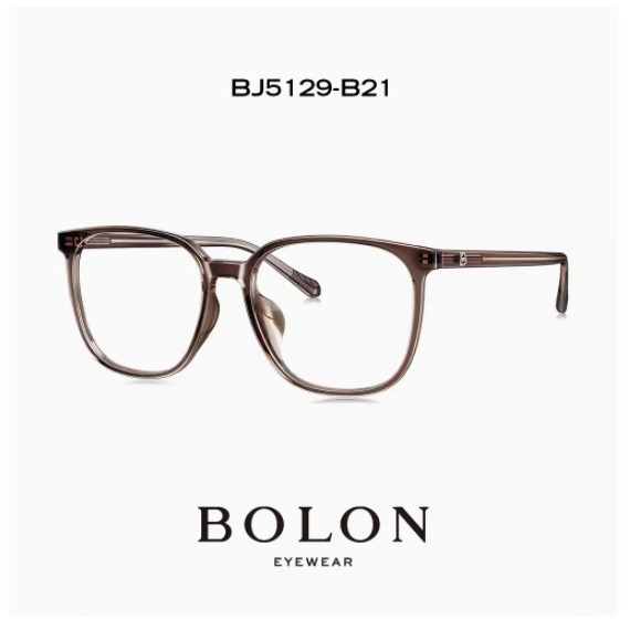 BOLON暴龙近视眼镜框新品冷茶色光学镜架男带度数女款BJ5129