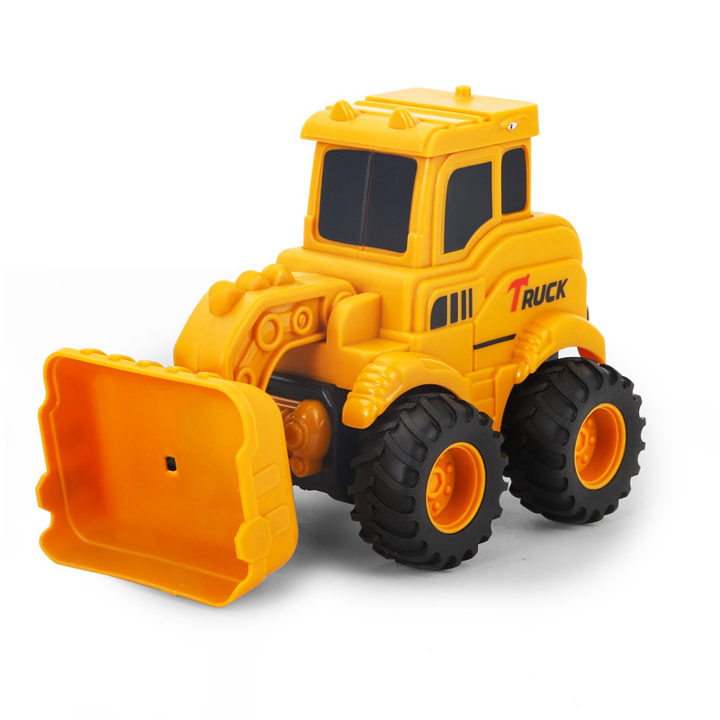 Cross-border boys' toy cars, engineering vehicles, push-inertia forward rebound cars, excavators, excavators, children's toy cars Item Picture