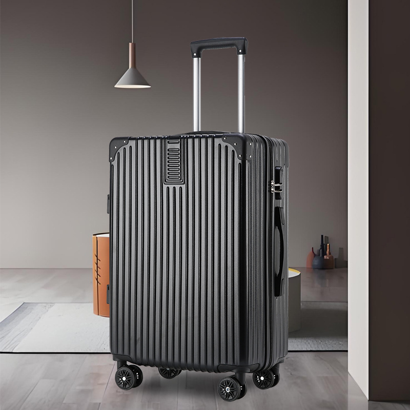 Double-layer explosion-proof zipper wide handle suitcase, 20-inch boarding suitcase, handle suitcase, luggage, 240,000 swivel wheels, student Specification image