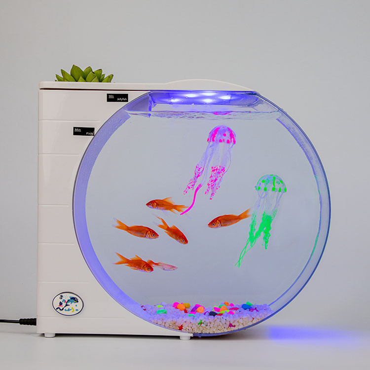 Jellyfish fish tank Multi-functional electronic mini jellyfish box new cross-border aquarium ecological fish tank manufacturers wholesale details Picture