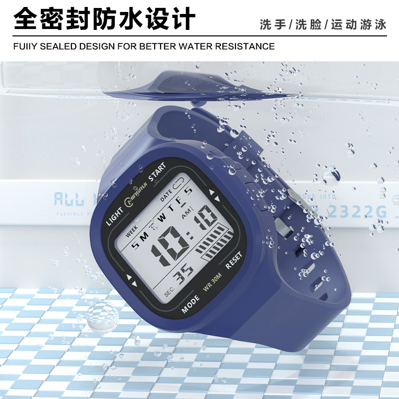 Mingrui genuine electronic watches, fashionable high school students, versatile sports students, girls' waterproof luminous watches, men's wholesale in stock details Picture