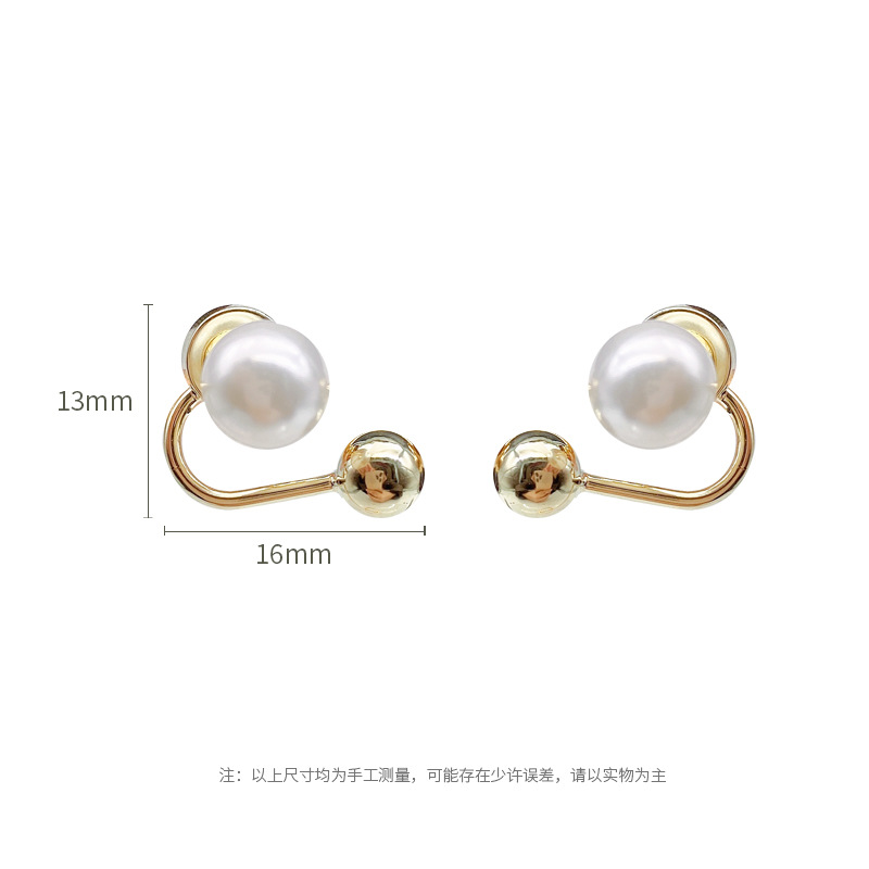 Obi new S925 silver needle pearl temperament sense earrings senior design sense of women's earrings fashion wholesale simple Item Picture