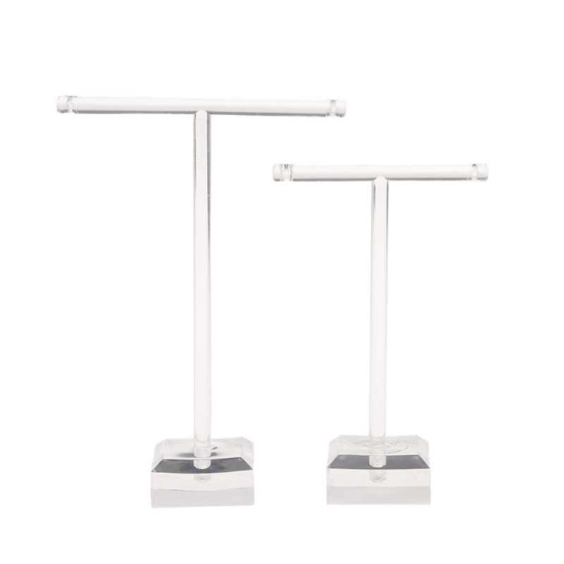 T-shaped acrylic display stand, transparent earrings, jewelry display stand, jewelry display stand wholesale Item Picture