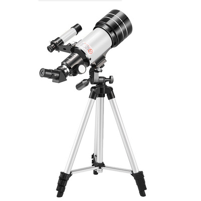 2021新30070白色寻星镜长脚架天文望远镜高清高倍单筒望眼镜