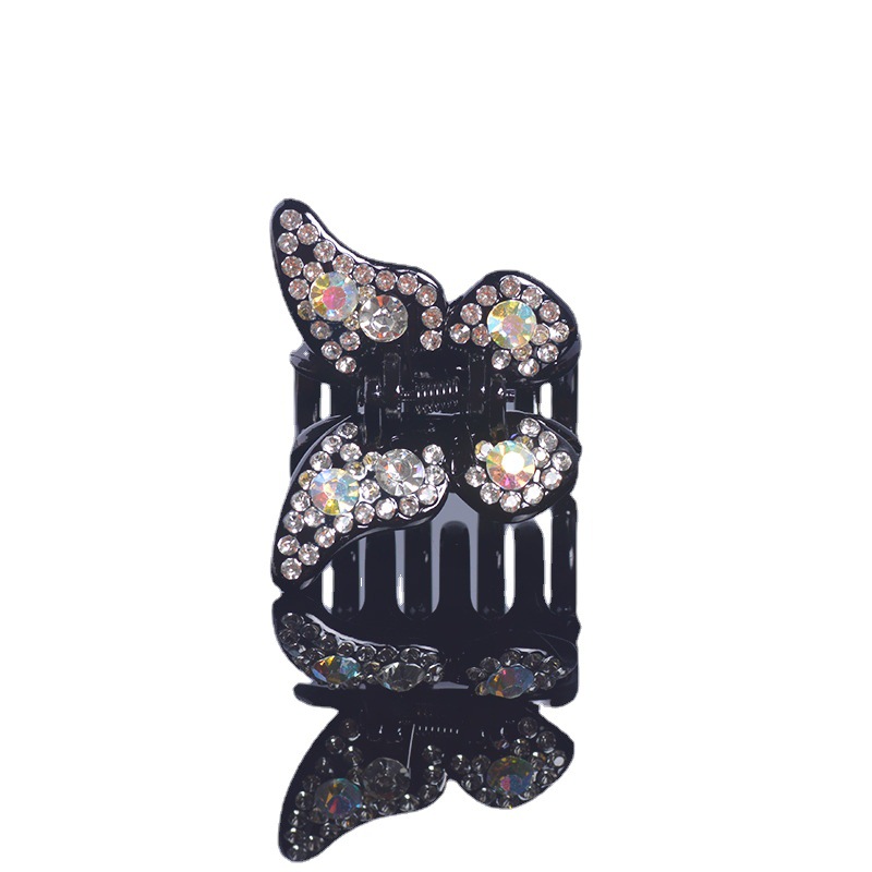 Wholesale hair clips, water diamond, bow, double-sided, small Korean style, simple hair clips, women's headwear, adult hair accessories Item Picture