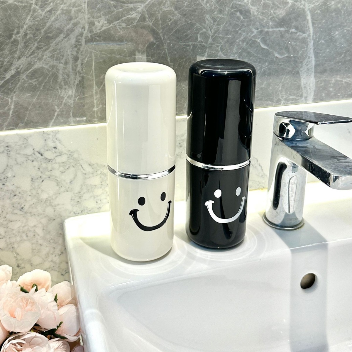 Travel Toiletry Cup Portable Toothbrush Set Mouthwash Cup 3-In-1 Small Toothbrush Cup Dental Jar Dental Storage Box Specification drawing