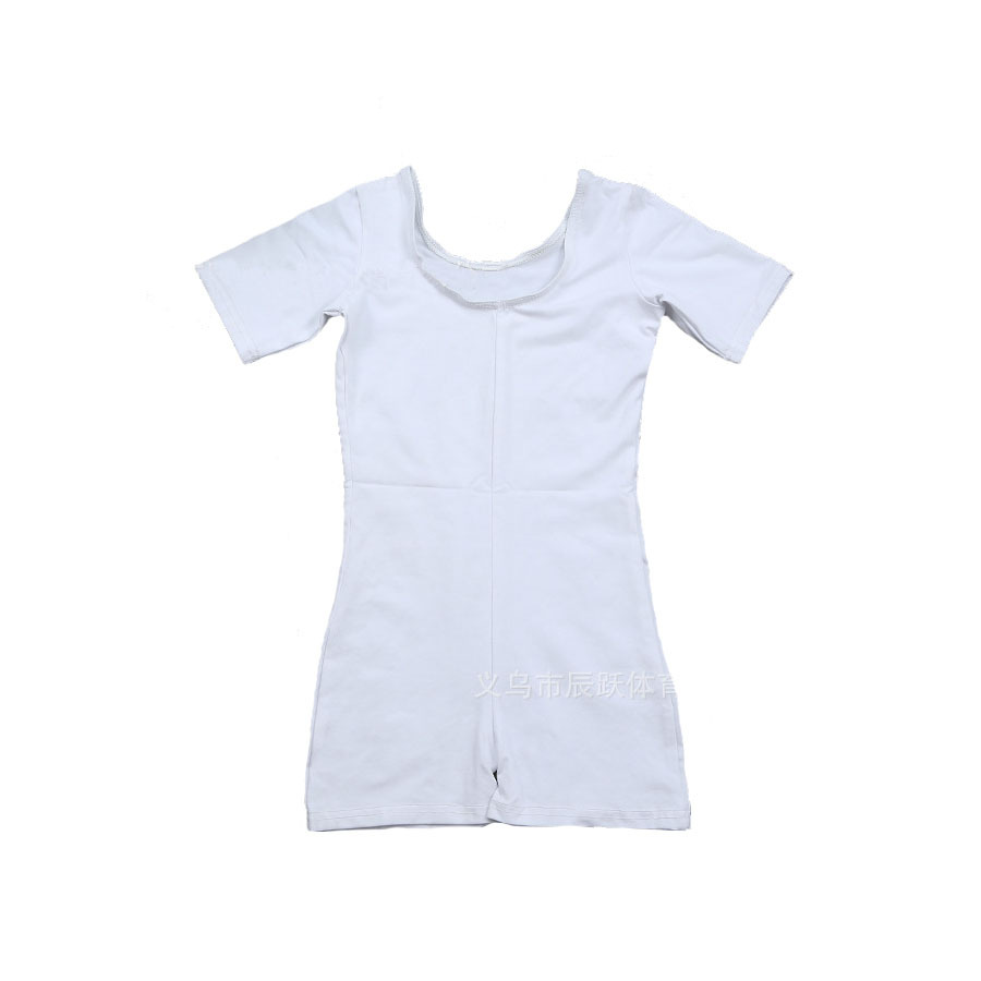 儿童连体体操服 纯棉舞蹈体操训练服 儿童舞蹈体操练功服紧身