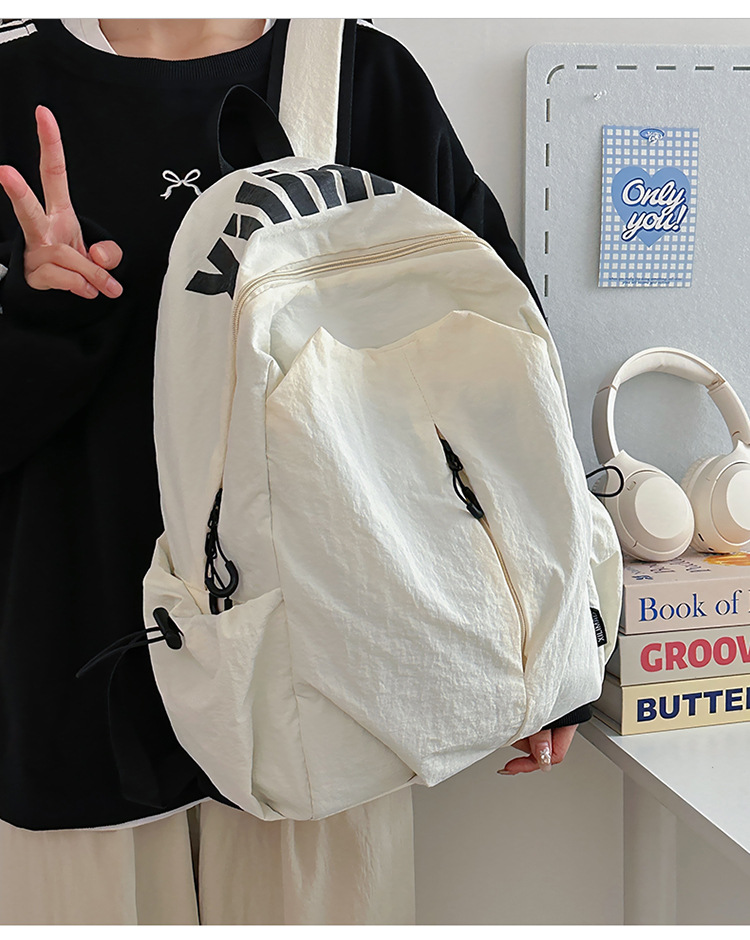 书包ins小众轻便防泼水高中生男女大容量运动户外双肩包旅行背包详情4