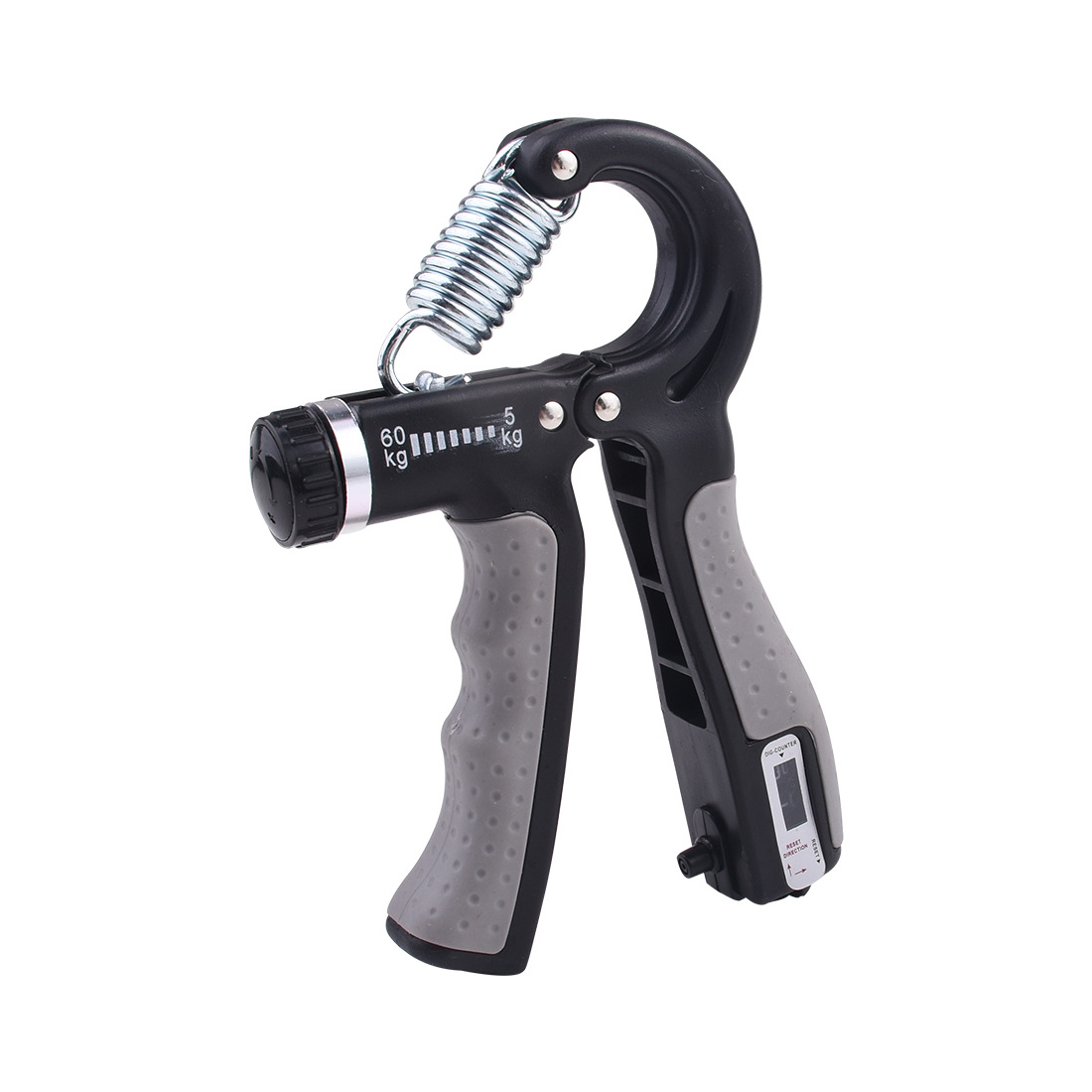 Adjustable Grip R Type Spring Mechanical Counting Grip Multi-Functional Finger Rehabilitation Training Fitness Device Specification drawing