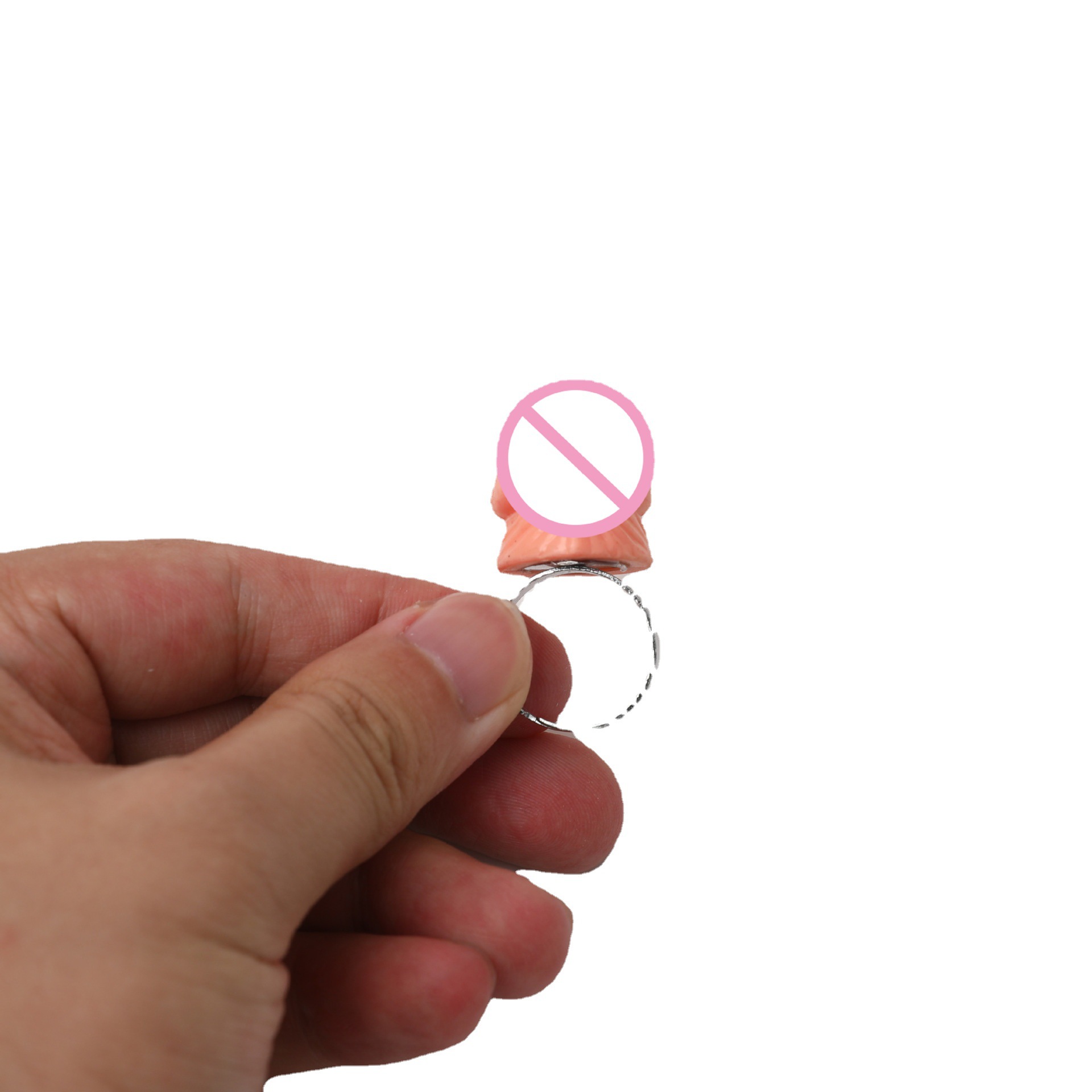 跨境单身派对/戒指白底实物图