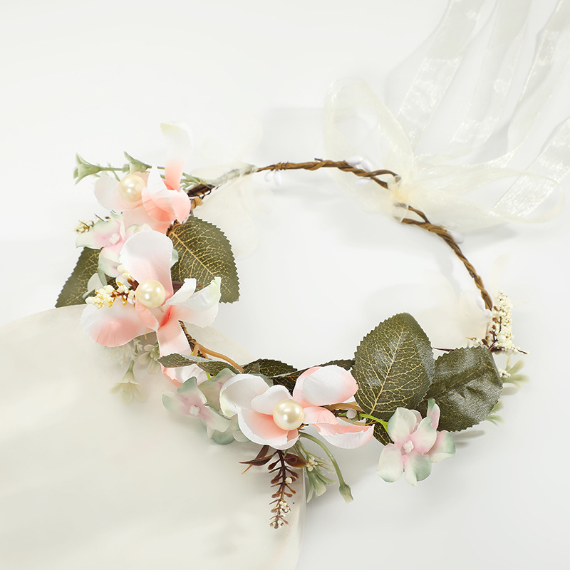 欧美花环头饰/新娘头饰仿真/欧美风头戴花细节图