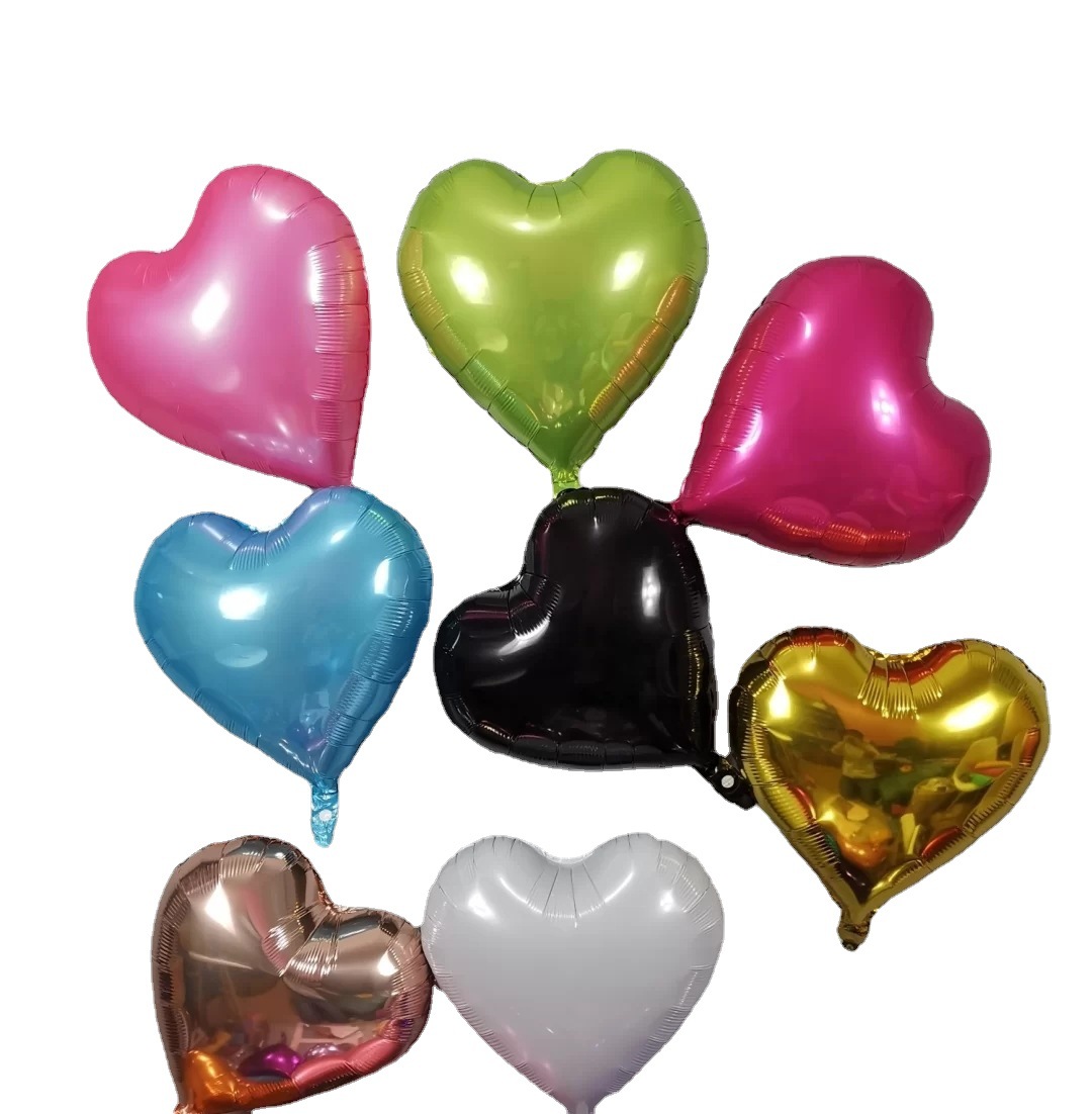 Direct sales from the manufacturer of 18-inch heart-shaped aluminum film/aluminum foil balloons for wedding party and wedding room decoration Specification image