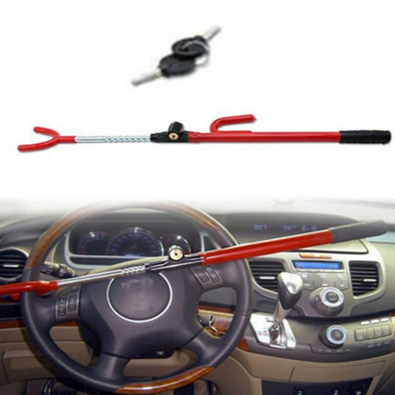 Cross-border car steering wheel lock, U-shaped lock, extendable car anti-theft lock, safety lock, self-defense direction lock