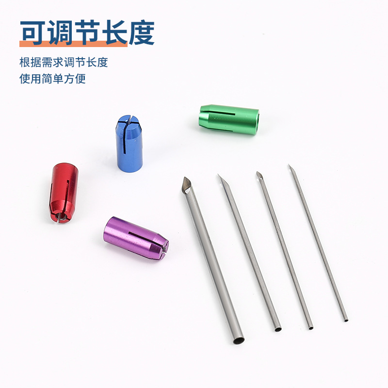 Amazon Hot Pp Boxed Poke Needle Set Adjustable Stainless Steel Poke Pen Coarse Wool Thread Embroidery Needle details Picture