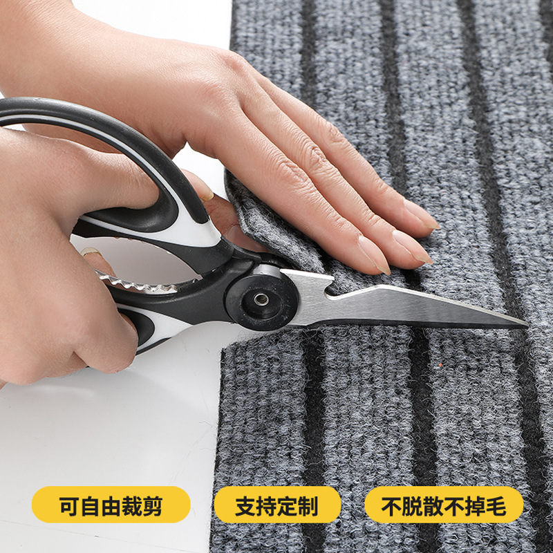 Kitchen floor mat absorbent, non-slip, oil-proof, erasable, non-washable, dirty-resistant foot mat entry door mat entry door carpet household Specification image
