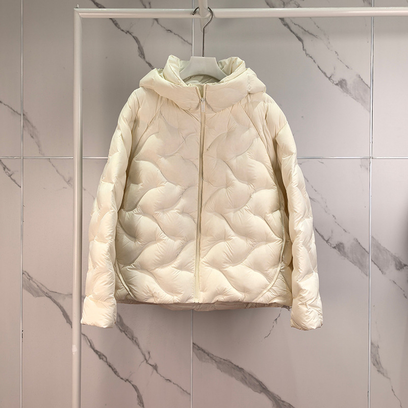 2025冬季新款女装休闲90鸭绒保暖御寒连帽羽绒服外套1GA280221