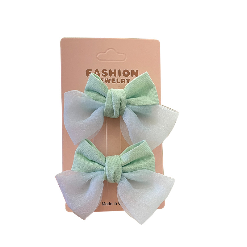 Korean Children's Hair Accessories Hair Clip Princess Cute Hair Accessories Girls Fabric Mesh Broken Hair Clip Baby Hair Hair Item Picture