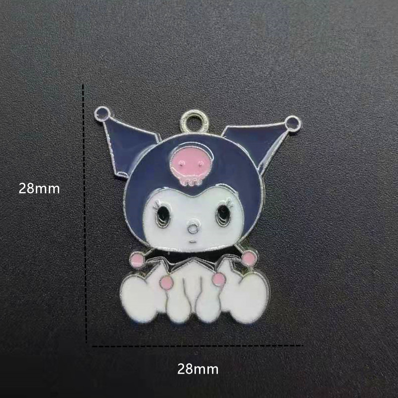 Wholesale of Japanese-style cartoon dolls, magic wands, zinc alloy pendants, DIY jewelry accessories, bracelets, earrings, necklaces and pendants Specification image