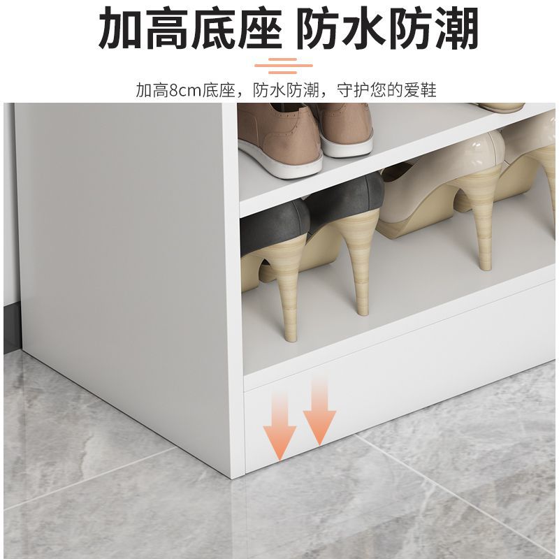 The shoe cabinet is a large-capacity storage cabinet against the wall at the household entrance. It is a simple dust-proof open shoe rack that saves space Application Scenario