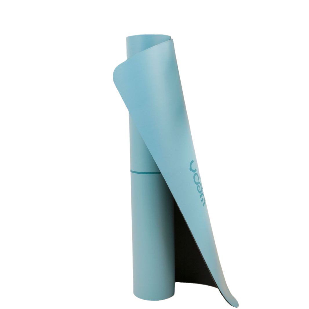 [Natural Rubber Yoga Mat] 5Mm Lengthened And Widened Double-Sided Non-Slip Gymnastics Pu Leather Rubber Yoga Mat Item Picture